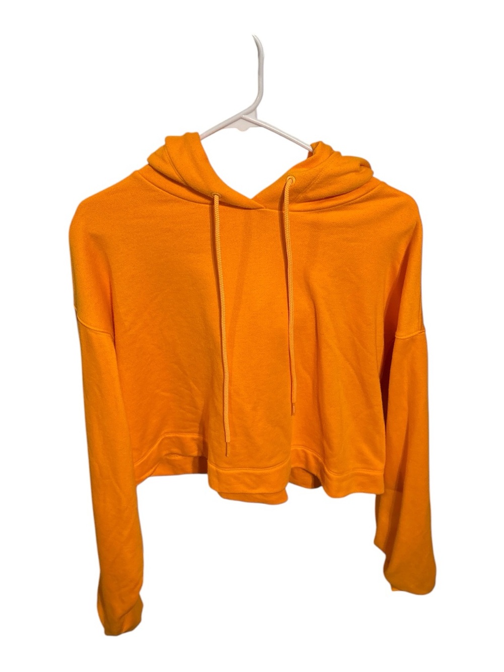 Alo Orange Cropped Hoodie